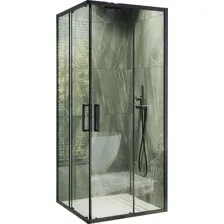 Душевой уголок MaybahGlass MGY-1324-6 (бесцветное стекло/черный)