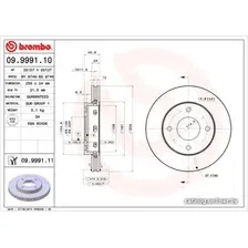 Тормозной диск Brembo 09999111