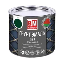 Грунт-эмаль по ржавчине 3 В 1 “BAUMASTER" желтая  1,6 кг
