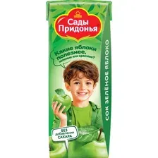 Сок детский Сады Придонья зеленое яблоко, 200 мл