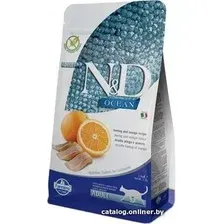 Сухой корм для кошек Farmina N&D GF Ocean Cat Herring & Orange (Сельдь с апельсином) 5 кг