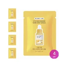 Сыворотка для лица Round Lab Vita Niacinamide Dark Spot Serum осветляющая капсульная, 2 мл — комплект 4 шт.