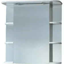 СанитаМебель Шкаф с зеркалом Камелия-10.70 Д2 (правый, белый)
