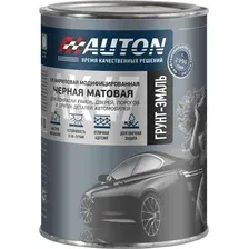 Автомобильная краска Auton 1К акриловая модифицированная АК 47 - Черная матовая - банка. 800 мл