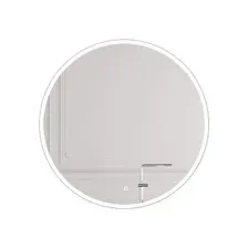 Зеркало круглое с белой УФ-окантовкой и подсветкой, 80 см UV LED Emze