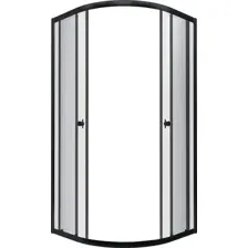 Душевой уголок Saniteco SNT-801 90х90 без поддона (черный/прозрачное стекло)