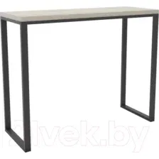 Барный стол Hype Mebel Классик 120x40x110 (черный/древесина белая)