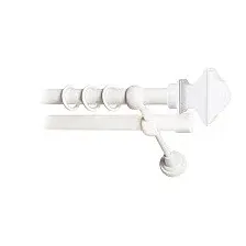 Карниз для штор Lm Decor Верди 030 2р гладкий 25/19мм (белый глянец, 2м)