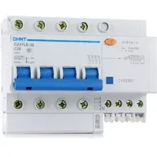 Дифференциальный автомат Chint DZ47LE-32 4P C 16А 100мА тип AC 6кА 199689