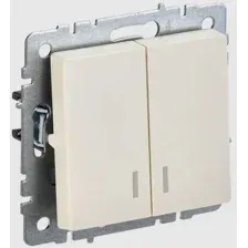 Выключатель IEK Brite ВС10-2-1-БрКр