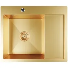 Кухонная мойка Mixline Pro 552924 (золото, с сифоном)