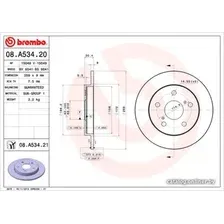 Тормозной диск Brembo 08A53421