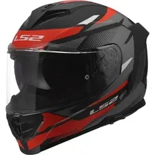 Мотошлем LS2 FF818 Storm III Komai (L, черный/красный)