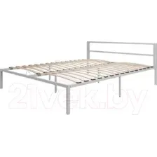 Кровать Князев Мебель Берта 120x200 БА.120.200.С (серый муар)