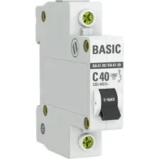 Выключатель автоматический EKF ВА 47-29 1P 40А (C) 4.5кА / mcb4729-1-40C