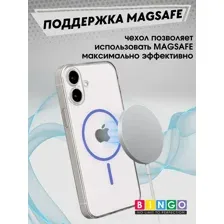 Бампер Bingo Thin Circle для APPLE iPhone 16 Фиолетовый
