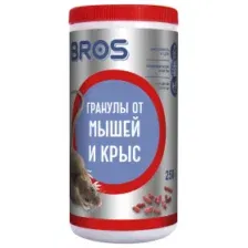Гранулы от мышей и крыс 250г BROS