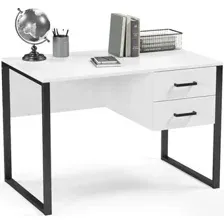 Стол Soma Slava 110x66 (белый/черный)