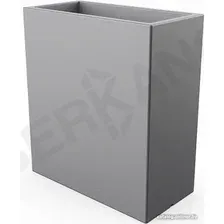 Кашпо Berkano Cubric 90*80 DB (графит)