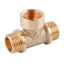 Тройник  1/2" нар.-вн.-нар, латунь, AV Engineering