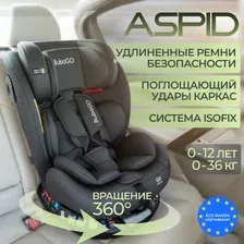 Детское автокресло 0-36 кг Bubago BG 170 Aspid Серый