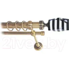 Карниз для штор Lm Decor Даймонд 135 2р гладкий 25/16мм (антик, 3.2м)