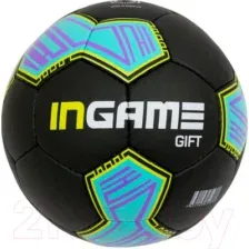 Футбольный мяч Ingame Gift IFB-108 (черный/синий/желтый)