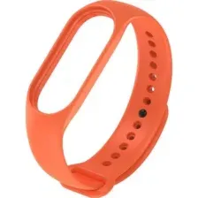 Силиконовый ремешок для Xiaomi Mi Smart Band 6, Mi Band 5 оранжевый