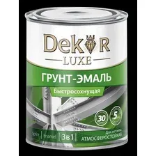 Грунт-эмаль 3в1 Dekor sprint быстросохн. вишневая 0.9л