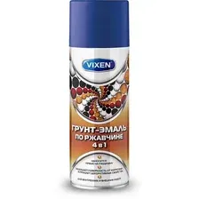 VIXEN VX-515005 Грунт-эмаль по ржавчине 4 в 1 сигн.синий (RAL5005) 520мл аэрозоль
