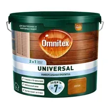 Пропитка защитно-декоративная OMNITEX Universal 2 в 1 орегон 2,5 л