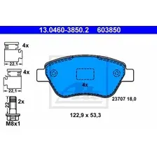 Тормозные колодки дисковые передняя ось ATE 13.0460-3850.2