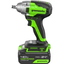 Гайковерт Greenworks GD24IW400 3802907CUB (с 1-им АКБ)