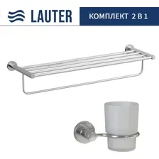 Набор аксессуаров для ванной Lauter 21TS20115 + 21TS2011 (Chrome, 2 предмета)