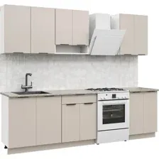 Готовая кухня Mio Tesoro Софти-200 без столешницы (белый/кашемир)