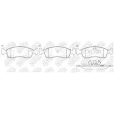 Тормозные колодки дисковые передняя ось NIBK PN0627
