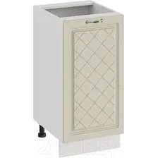 Шкаф напольный Трия Бьянка 1Н4 (белый/дуб ваниль)