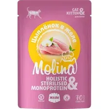 Пресервы Molina Пауч для котят. Цыпленок в желе 70 г