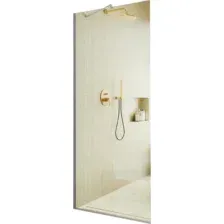 Душевая стенка MaybahGlass 109x195 MGD-677-4у (прозрачное стекло/хром глянцевый)