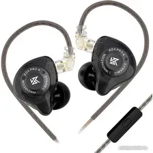 Наушники KZ Acoustics EDX Pro X (с микрофоном, черный)