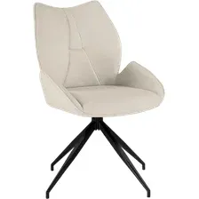 Стул Woodville Miranda 360 поворотный (бежевый/черный)