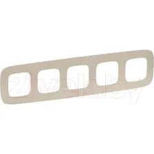Рамка для выключателей и розеток Legrand Valena Allure 754385 (тиснение, бежевый)