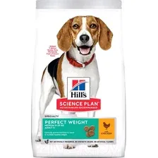 Сухой корм для собак Hill's Science Plan Perfect Weight для взрослых собак средних пород для поддержания оптимального веса, с курицей 12 кг