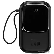 Внешний аккумулятор Baseus Qpow Pro Digital Display Fast Charge 10000mAh 20W (черный)