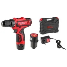 Дрель-шуруповерт Wortex BD 1215-1 Li BD12151Li10029 (с 2-мя АКБ, кейс)