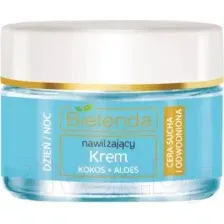 Крем для лица Bielenda Hydra Care, увлажняющий, кокос&алоэ, 46422, 50 мл