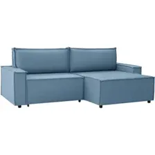 Угловой диван Mio Tesoro Дюссельдорф 293 1.5ек-1.5пф (1175 Savanna Plus Blue)
