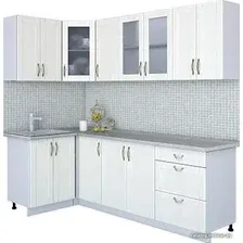Готовая кухня Интерлиния Мила Крафт 1.2x2.4 (дуб полярный)