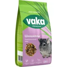 Корм для грызунов ВАКА Premium для шиншилл / В54914 (500г)