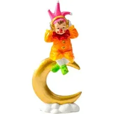 Статуэтка Sima-Land Клоун в наушниках на золотом месяце / 10927858